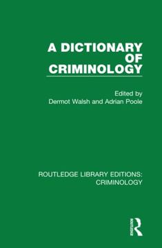 portada A Dictionary of Criminology (Routledge Library Editions: Criminology) (en Inglés)