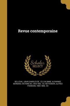 portada Revue contemporaine (en Francés)