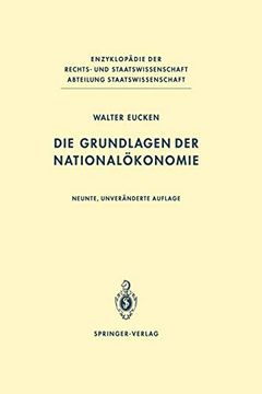 portada Die Grundlagen der Nationalökonomie (en Alemán)