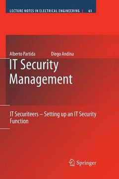 portada it security management: it securiteers - setting up an it security function (in English)