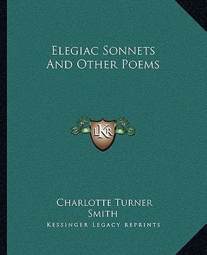 portada elegiac sonnets and other poems (en Inglés)