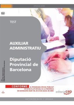 portada Auxiliar Administratiu Diputació Provincial de Barcelona. Test (Colección 405)