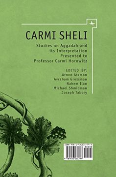 portada Carmi Sheli: Studies on Aggadah and its Interpretation Presented to Professor Carmi Horowitz (Touro University Press) (en Inglés)