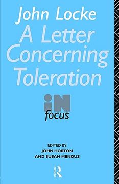 portada john locke's letter on toleration in focus (en Inglés)
