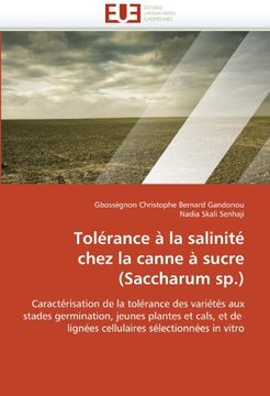 portada Tolerance a la Salinite Chez La Canne a Sucre (Saccharum Sp.)