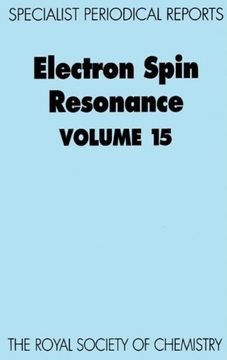 portada Electron Spin Resonance: Volume 15 (en Inglés)
