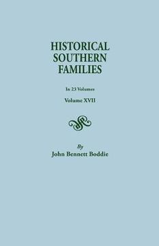 portada Historical Southern Families. in 23 Volumes. Volumes XVII (in English)