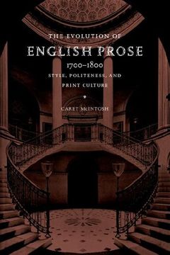 portada Evolution English Prose, 1700-1800: Style, Politeness, and Print Culture (in English)