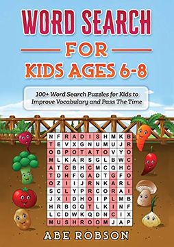 portada Word Search for Kids Ages 6-8: 100+ Word Search Puzzles for Kids to Improve Vocabulary and Pass the Time 