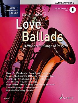 portada Love Ballads. Alt-Saxophon. Ausgabe mit cd