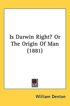 portada is darwin right? or the origin of man (1881) (in English)