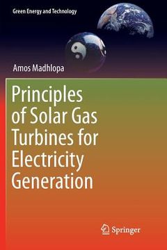 portada Principles of Solar Gas Turbines for Electricity Generation (en Inglés)
