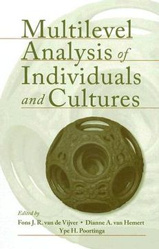portada multilevel analysis of individuals and cultures (en Inglés)