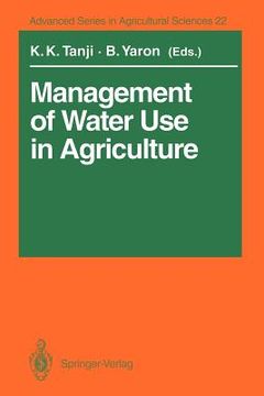 portada management of water use in agriculture (in English)