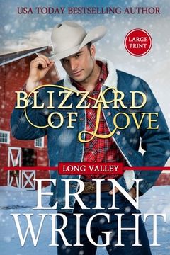 portada Blizzard of Love: A Christmas Holiday Western Romance (Large Print) (en Inglés)