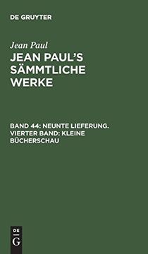 portada Neunte Lieferung: Kleine Bücherschau; Erster Theil (en Alemán)