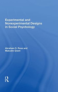 portada Experimental and Nonexperimental Designs in Social Psychology (in English)