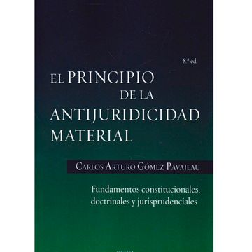 portada EL PRINCIPIO DE LA ANTIJURICIDAD MATERIAL