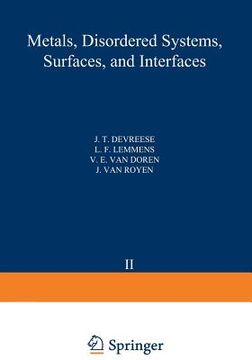 portada Recent Developments in Condensed Matter Physics: Volume 2 - Metals, Disordered Systems, Surfaces, and Interfaces (en Inglés)