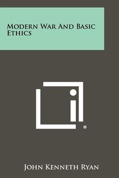 portada modern war and basic ethics (en Inglés)