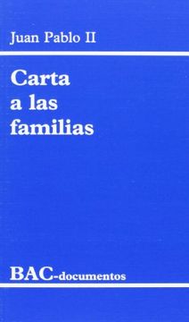 portada Carta a las familias: 1994 año de la familia (DOCUMENTOS) (in Spanish)