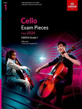 portada Cello Exam Pieces From 2024, Abrsm Grade 1, Cello Part & Piano Accompaniment (in English)