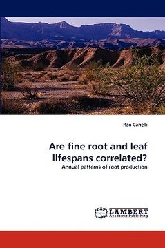 portada are fine root and leaf lifespans correlated? (in English)