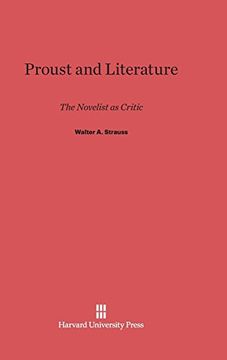 portada Proust and Literature (in English)