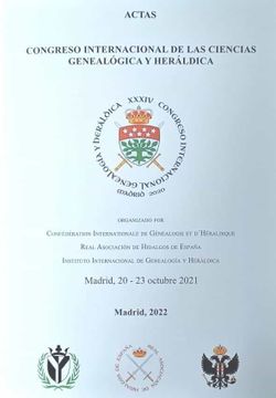 portada Actas Congreso Internacional de las Ciencias Genealogica y Heraldica
