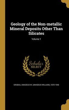 portada Geology of the Non-metallic Mineral Deposits Other Than Silicates; Volume 1 (en Inglés)
