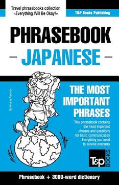 portada English-Japanese phrasebook and 3000-word topical vocabulary (in English)