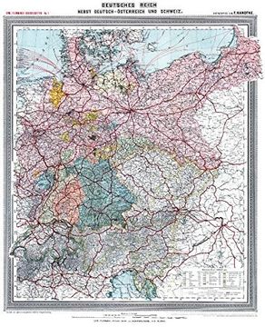 portada Historische Karte: Deutsches Reich - Deutschland, um 1903 (Plano): Deutsches Kaiserreich Nebst Deutsch-Österreich und der Schweiz. Carl Flemmings Generalkarten no. 19 (in German)