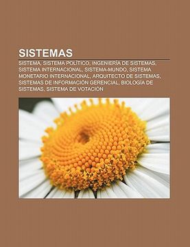 Comprar Sistemas: Sistema, Sistema Pol Tico, Ingenier A De Sistemas ...