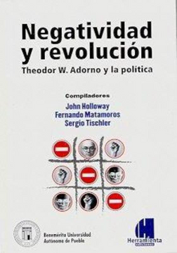 portada Negatividad y Revolucion Theodor Adorno y la Politica