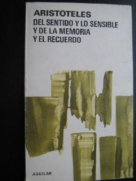 portada Del Sentido y lo Sensible y de la Memoria y el Recuerdo (in Spanish)