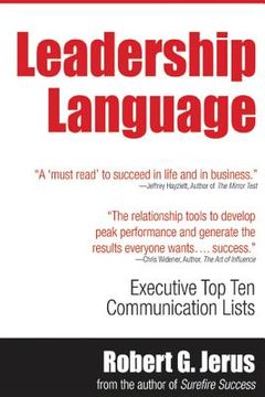 portada Leadership Language: Executive Top Ten Lists for Communication Success (en Inglés)