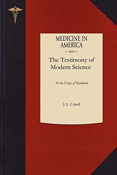 portada Testimony of Modern Science to the Unity of Mankind (in English)