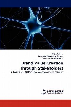portada brand value creation through stakeholders (in English)