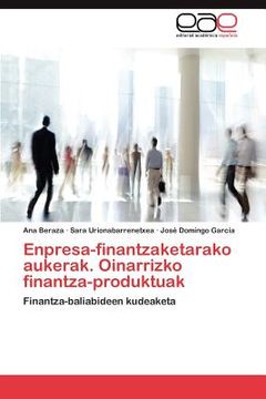 portada enpresa-finantzaketarako aukerak. oinarrizko finantza-produktuak (en Inglés)