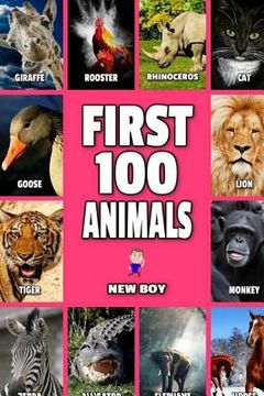 portada First 100 Animals: Full Color Animals Book (en Inglés)