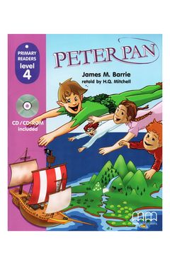 portada Peter Pan - Primary Readers level 4 Student's Book + CD-ROM (en Inglés)