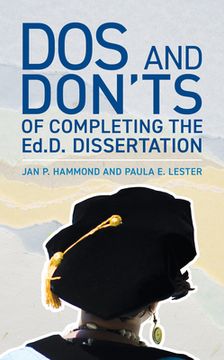 portada Dos and Don'ts of Completing the Ed.D. Dissertation (en Inglés)