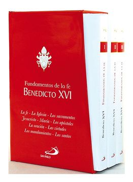 portada FUNDAMENTOS DE LA FE BENEDICTO ESTUCHE 3 VOLUMENES (in Spanish)