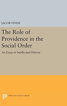 portada The Role of Providence in the Social Order: An Essay in Intellectual History (Princeton Legacy Library) (en Inglés)