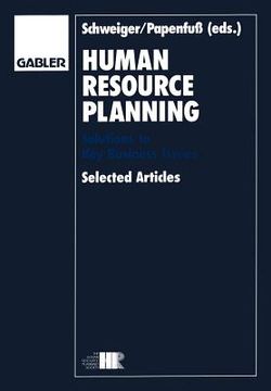 portada Human Resource Planning: Solutions to Key Business Issues Selected Articles