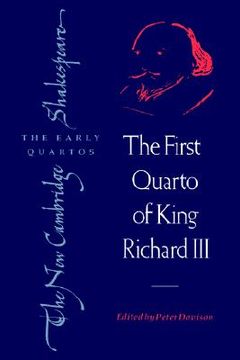 portada The First Quarto of King Richard iii Hardback (The new Cambridge Shakespeare: The Early Quartos) (in English)