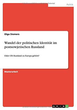 portada Wandel der politischen Identität im postsowjetischen Russland