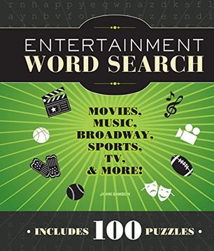 portada Entertainment Word Search: Movies, Music, Broadway, Sports, tv & More (en Inglés)