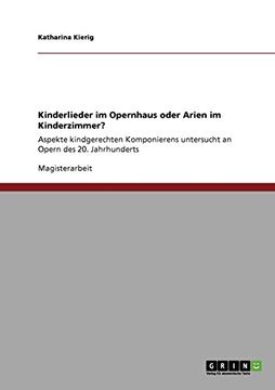 portada Kinderlieder im Opernhaus oder Arien im Kinderzimmer? (German Edition)
