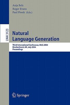 portada natural language generation: third international conference, inlg 2004, brockenhurst, uk, july 14-16, 2004, proceedings (en Inglés)